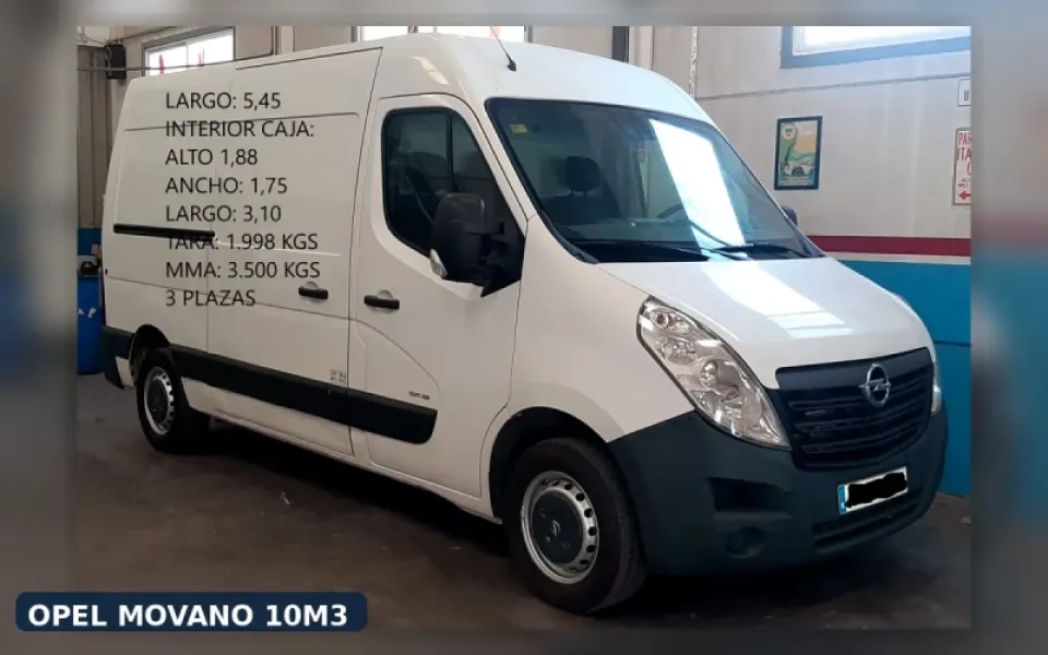Opel Movano 10 m³
