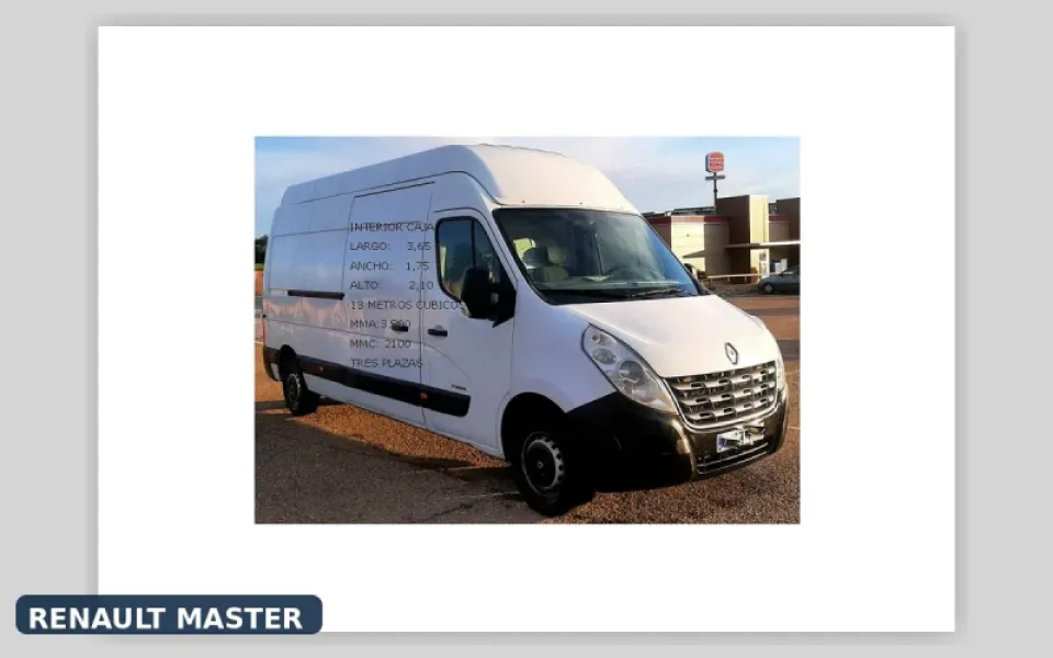 Renault Master 13 m³